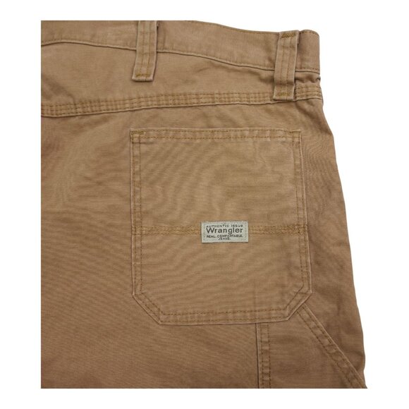 Wrangler Carpenter Loose Fit Shorts Sz 44 100% Cotton Natural Waist Tech Pocket - Picture 7 of 10